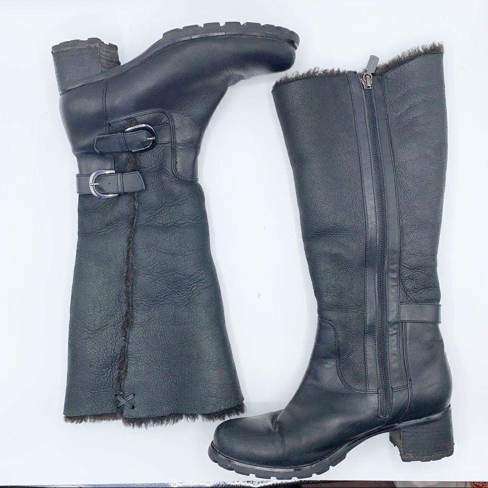 Blondo Canada Tall Warm Waterproof Winter Boots Chunky Heel Lug Sole 6.5